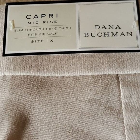 Dana Buchman Secretly Slimming Stretch Pullon Mid Rise Sz 1X Capri w Pockets - Picture 4 of 10